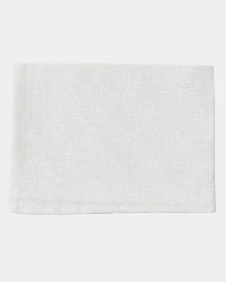 Solid Linen Kitchen Cloth | White Multi-Purpose Towel