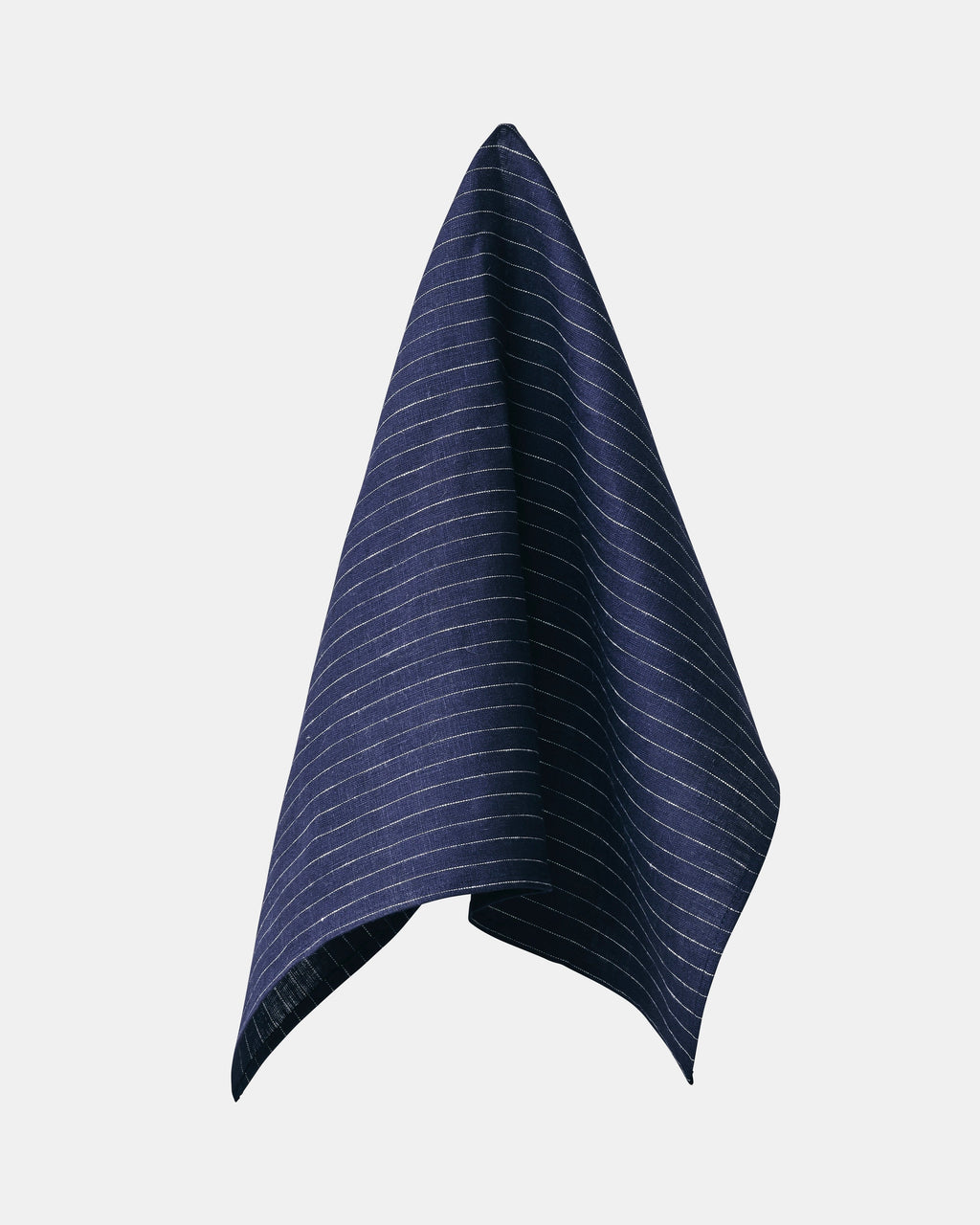 Fine Stripe Linen Kitchen Cloth | Dark Base with Light Pinstripe Multi-Purpose Towel